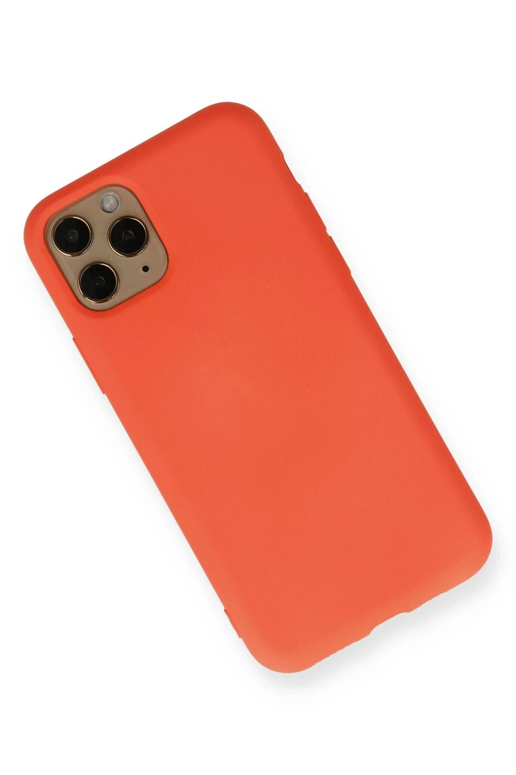 Mey İthalat® iPhone 11 Pro Kılıf Nano içi Kadife Silikon - Turuncu