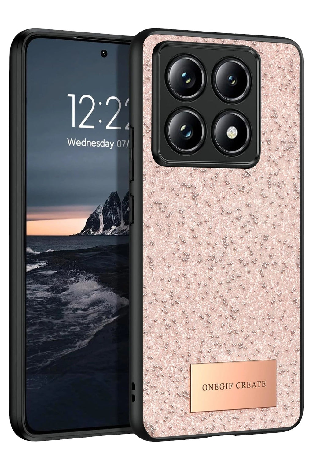 Mey İthalat® Mi 14T Pro Bright Simli Kapak - Pembe