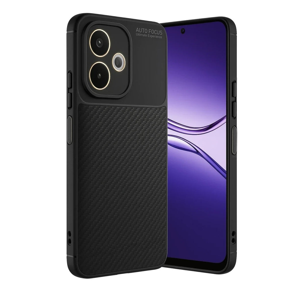 Mey İthalat® A5 Pro 4G Kılıf Auto Focus Karbon Kapak - Siyah