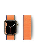 Mey İthalat® Watch 42mm Hasırlı Cırtcırtlı Kordon - Turuncu