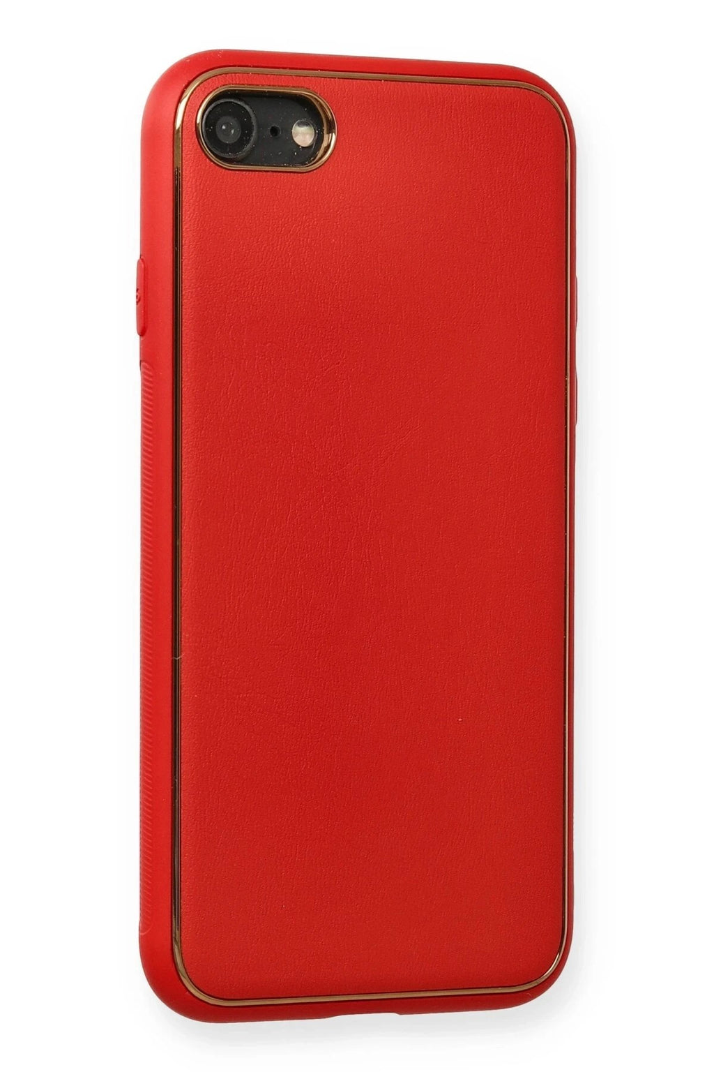 Mey İthalat® iPhone 7 Kılıf Coco Deri Silikon Kapak - Kırmızı