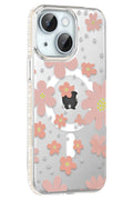 Mey İthalat® iPhone 14 Floral Magsafe Kapak - Pembe