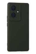Mey İthalat® Vivo V29 Lite Kılıf Nano içi Kadife Silikon - Koyu Yeşil