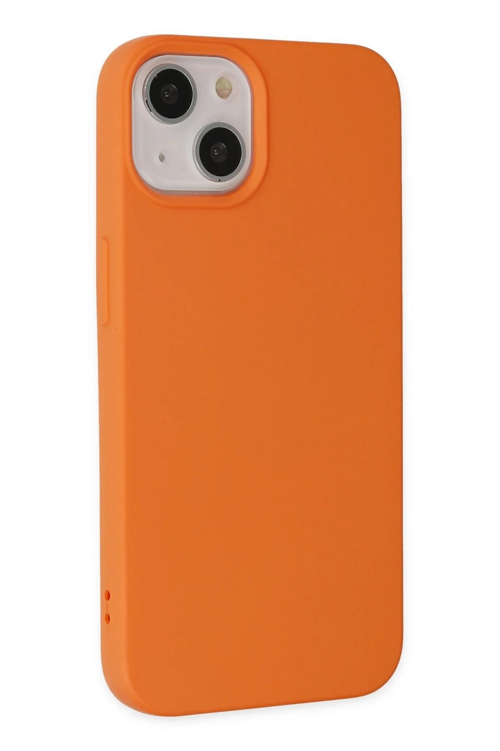 Mey İthalat® iPhone 14 Plus Kılıf Nano içi Kadife Silikon - Turuncu