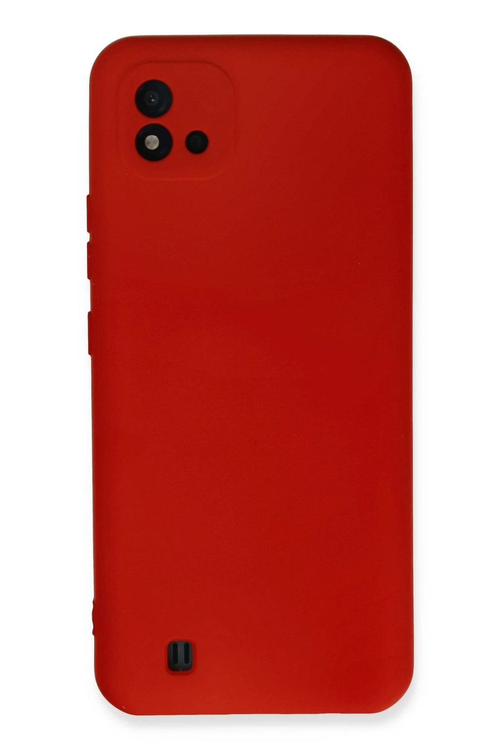 Mey İthalat® Realme C11 2021 Kılıf Nano içi Kadife Silikon - Kırmızı