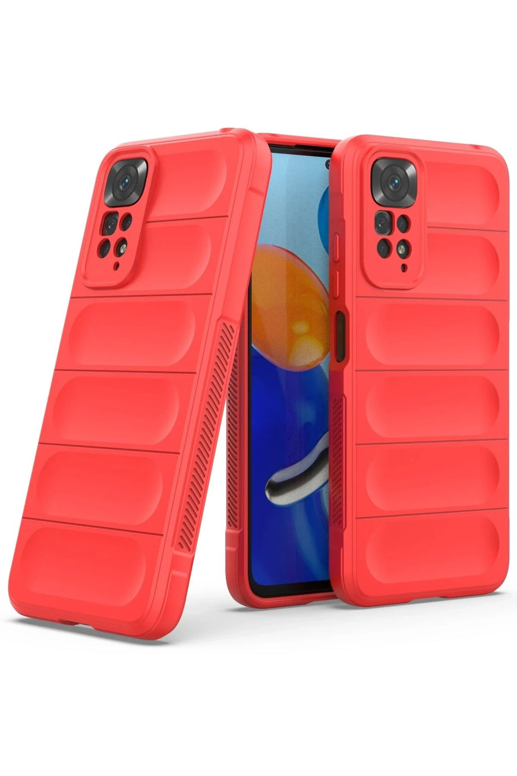 Mey İthalat® Redmi Note 11 Kılıf Optimum Silikon - Kırmızı