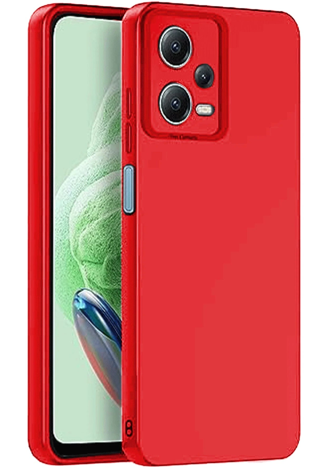 Mey İthalat® Redmi Note 12 Pro 5G Kılıf Nano içi Kadife Silikon - Kırmızı