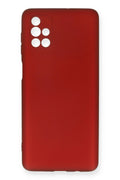 Mey İthalat® Samsung Galaxy M51 Kılıf First Silikon - Bordo