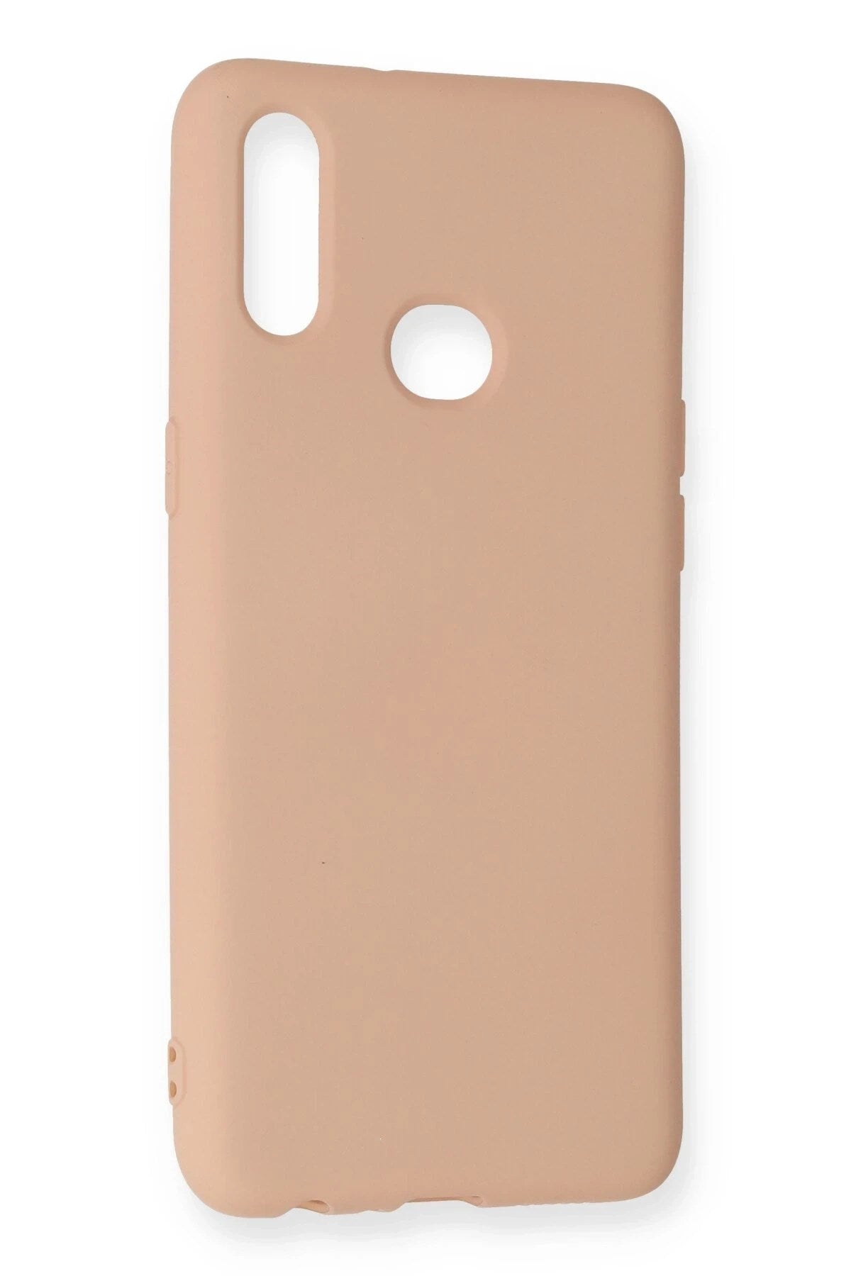 Mey İthalat® Samsung Galaxy A10S Kılıf Nano içi Kadife Silikon - Pudra