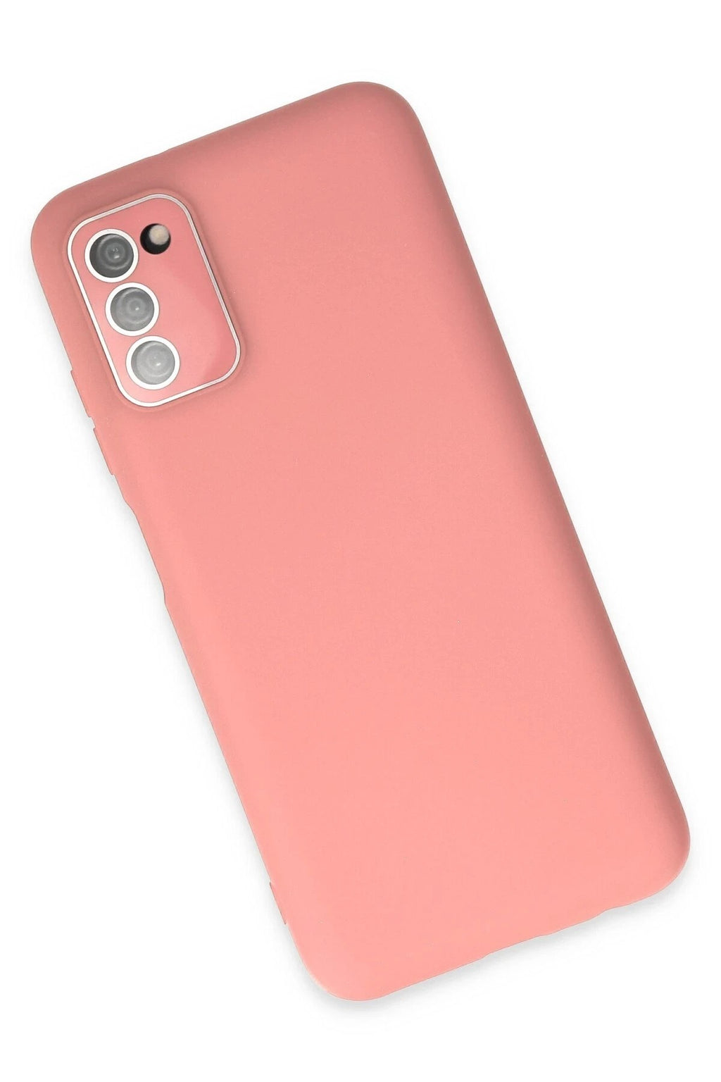 Mey İthalat® Samsung Galaxy A03S Kılıf Lansman Glass Kapak - Pembe