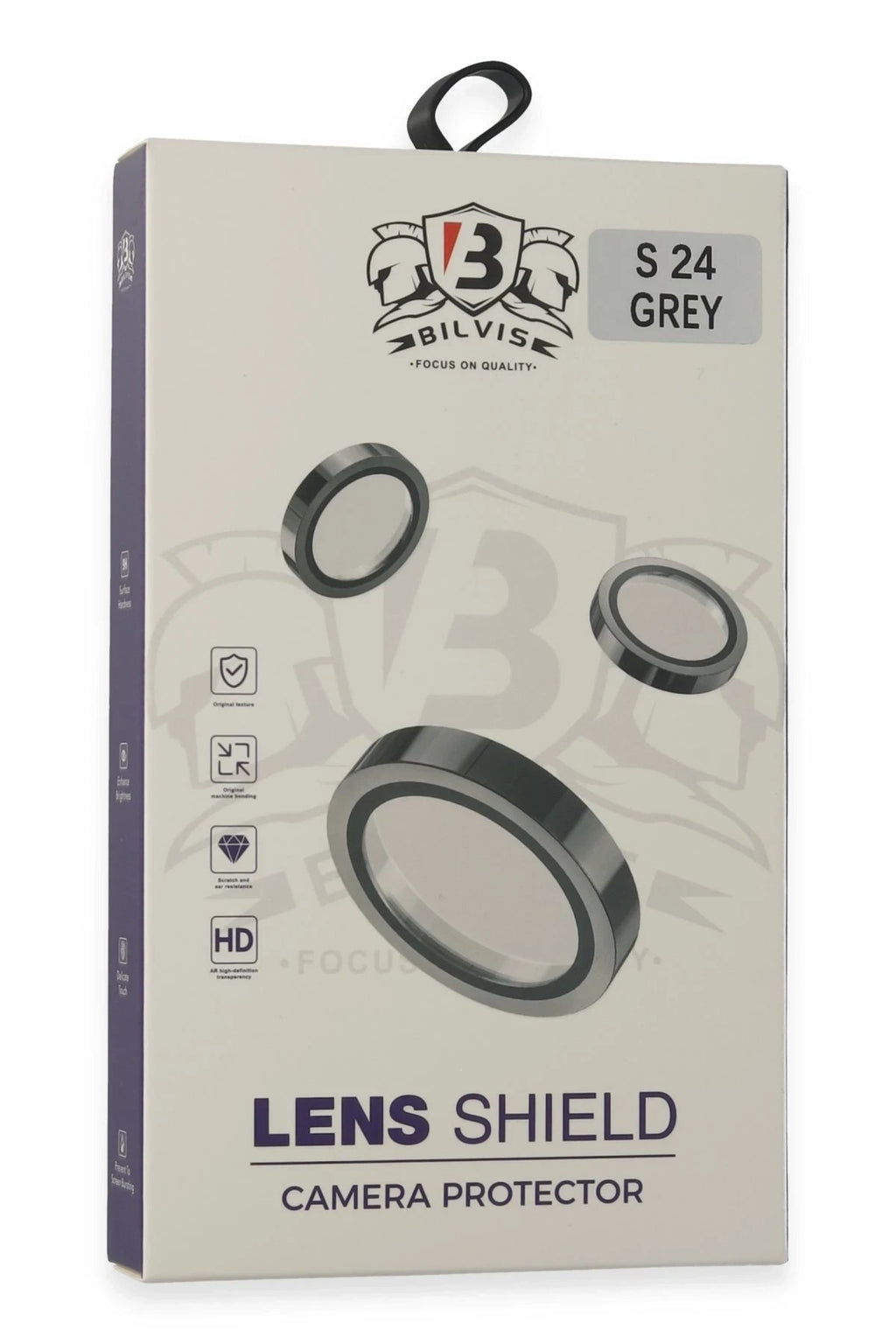 Mey İthalat® Samsung Galaxy S24 Bilvis Titan Kamera Lens - Titan Gri