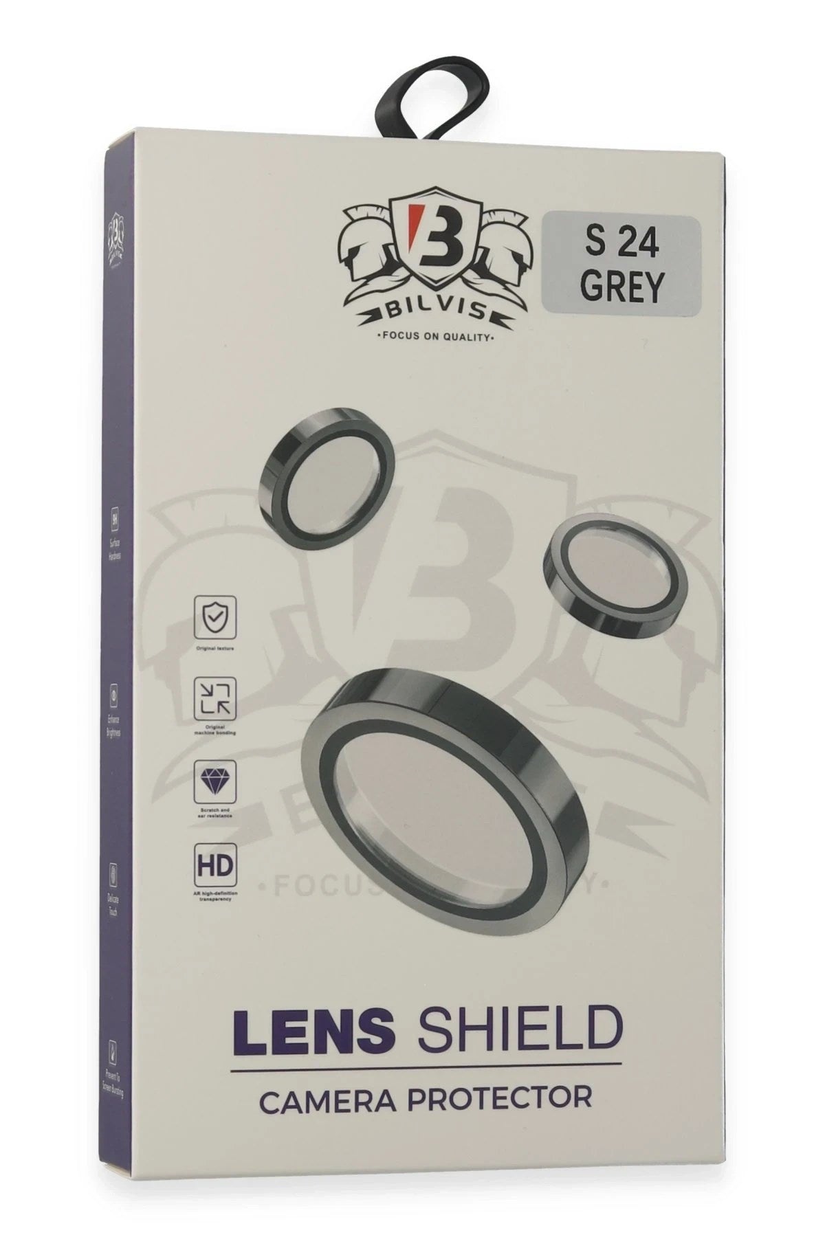 Mey İthalat® Samsung Galaxy S24 Bilvis Titan Kamera Lens - Titan Gri