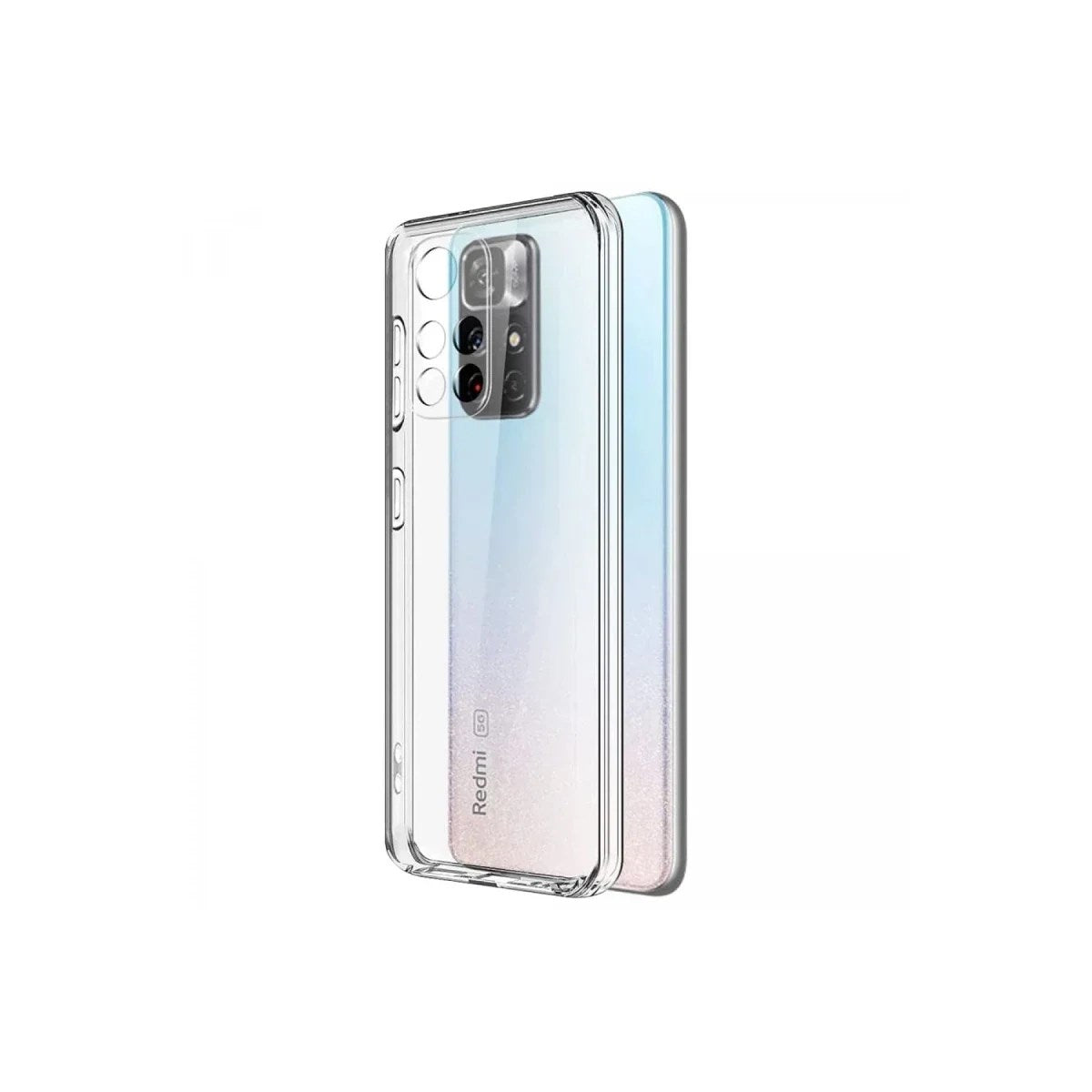 Mey İthalat® Redmi Note 11T Kılıf Lüx Şeffaf Silikon