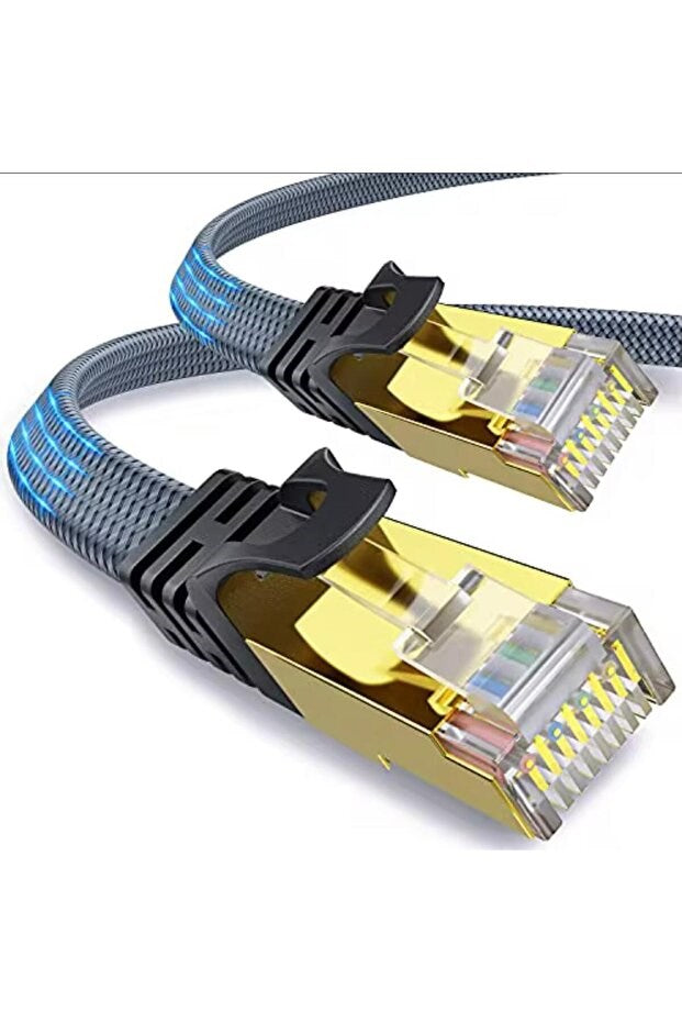 Cat 8 LAN Kablosu –Ethernet Kablosu Örgü Kaplama, Yüksek Hızlı (3 METRE)