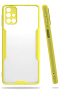 Mey İthalat® Samsung Galaxy M31S Kılıf Platin Silikon - Sarı