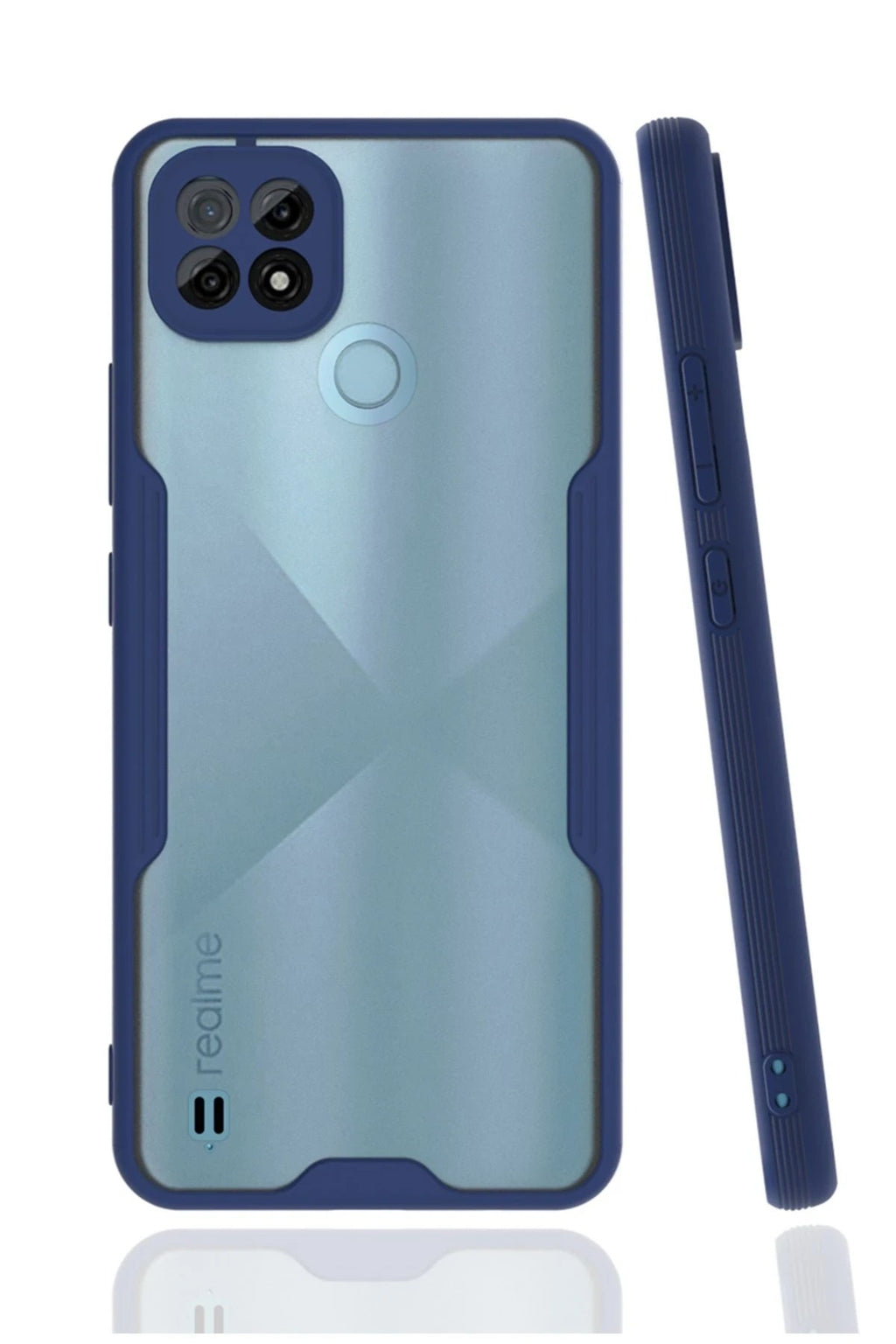 Mey İthalat® Realme C21 Kılıf Platin Silikon - Lacivert