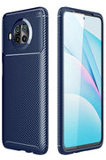 Mey İthalat® Mi 10T Lite Kılıf Auto Focus Karbon Kapak - Lacivert
