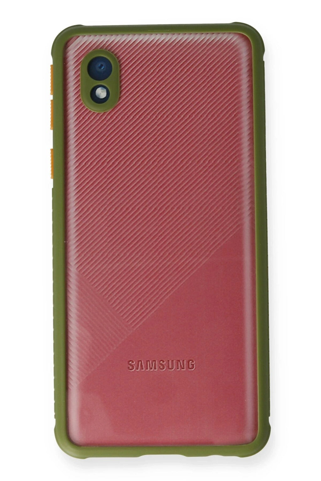 Mey İthalat® Samsung Galaxy A01 Core Kılıf Miami Şeffaf Silikon - Yeşil