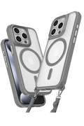 Mey İthalat® iPhone 14 Pro Max Kılıf Enka Magsafe Silikon Kılıf - Titan Gri