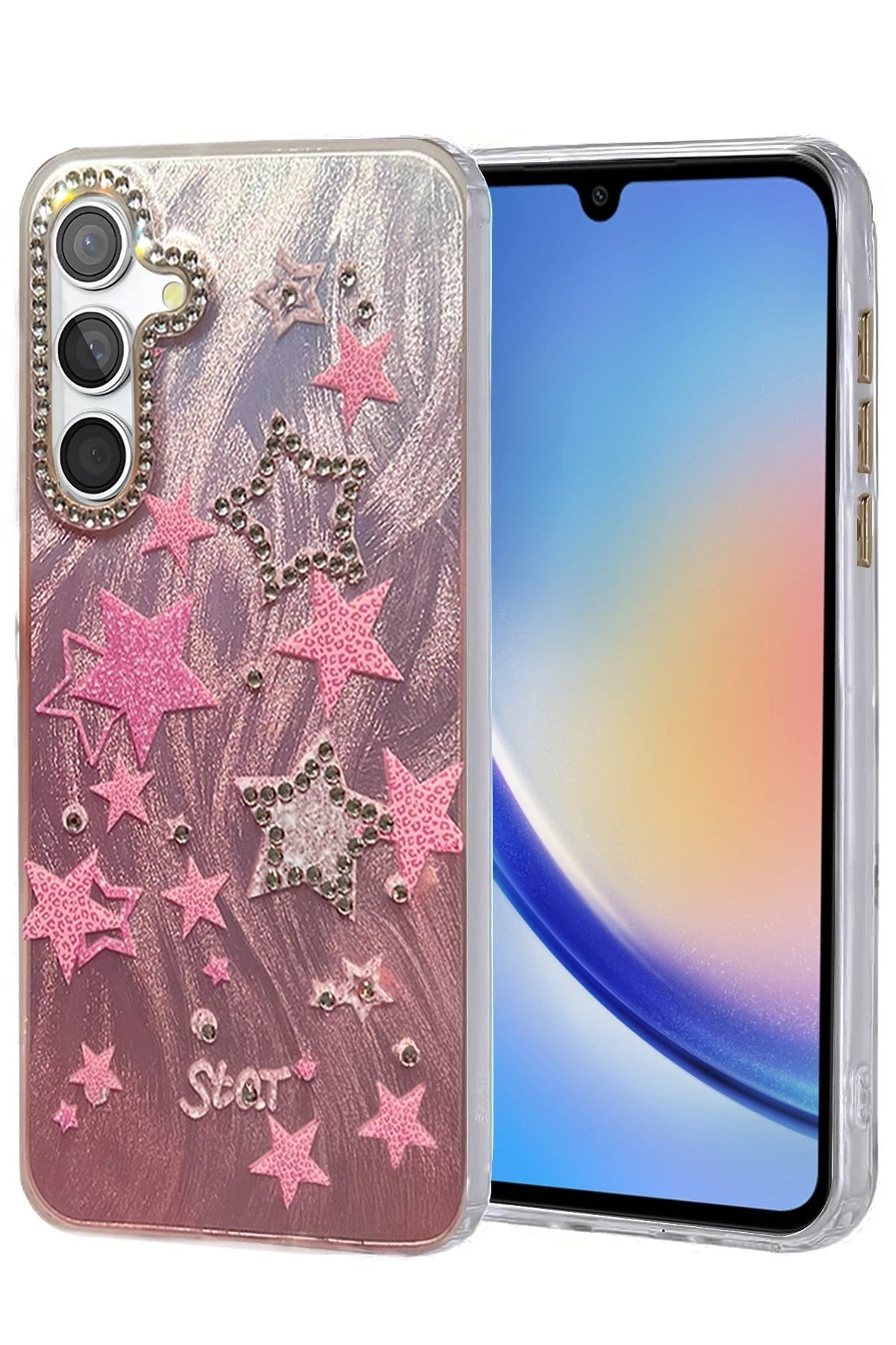 Mey İthalat® Samsung Galaxy A34 5G Kılıf Blade Aynalı Desenli Kapak - Desen 7