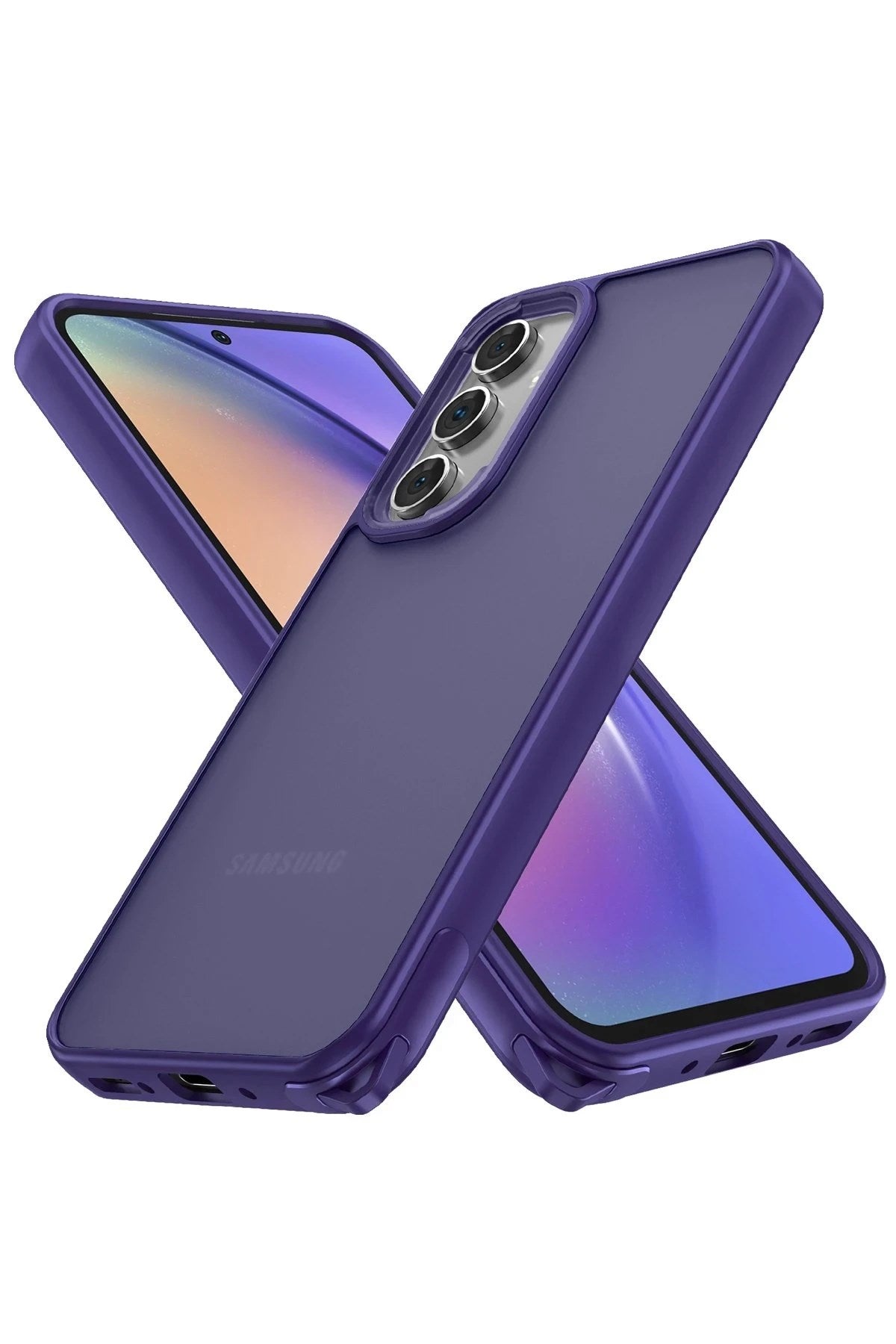 Mey İthalat® Samsung Galaxy A05S Kılıf Elegant Kapak - Derin Mor