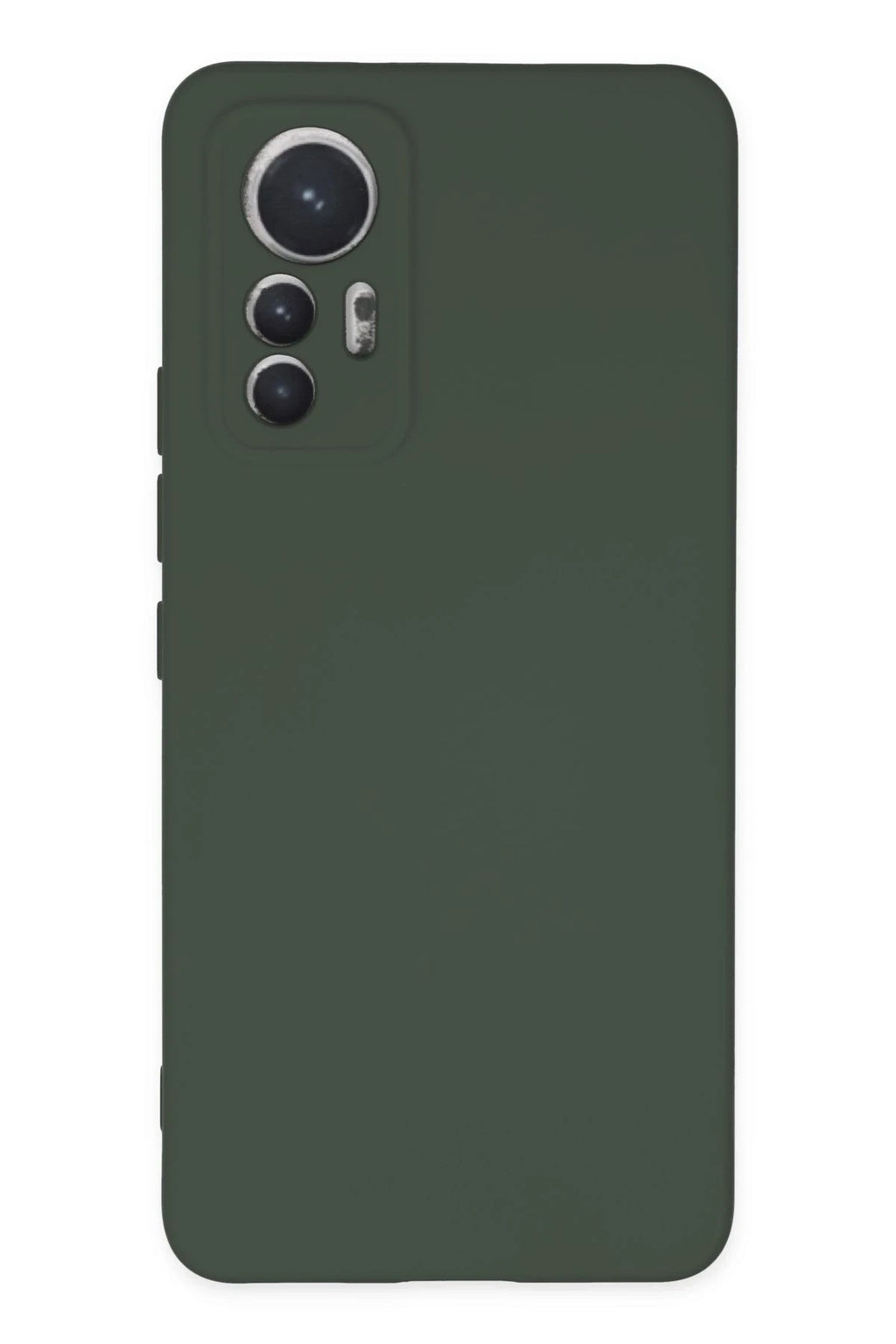 Mey İthalat® Mi 12 Lite Kılıf Nano içi Kadife Silikon - Koyu Yeşil
