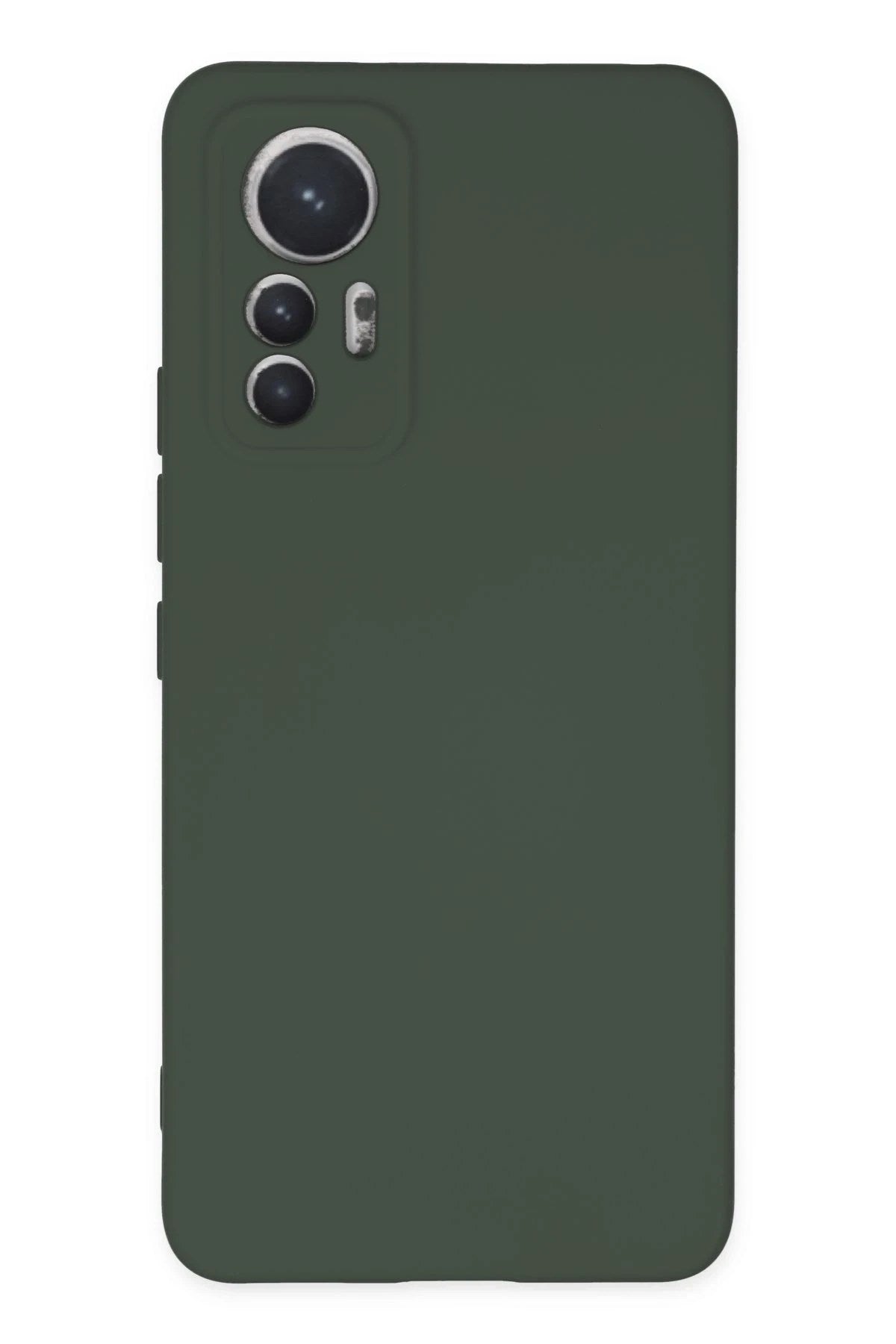 Mey İthalat® Mi 12 Lite Kılıf Nano içi Kadife Silikon - Koyu Yeşil