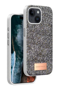Mey İthalat® iPhone 15 Bright Simli Kapak - Gümüş