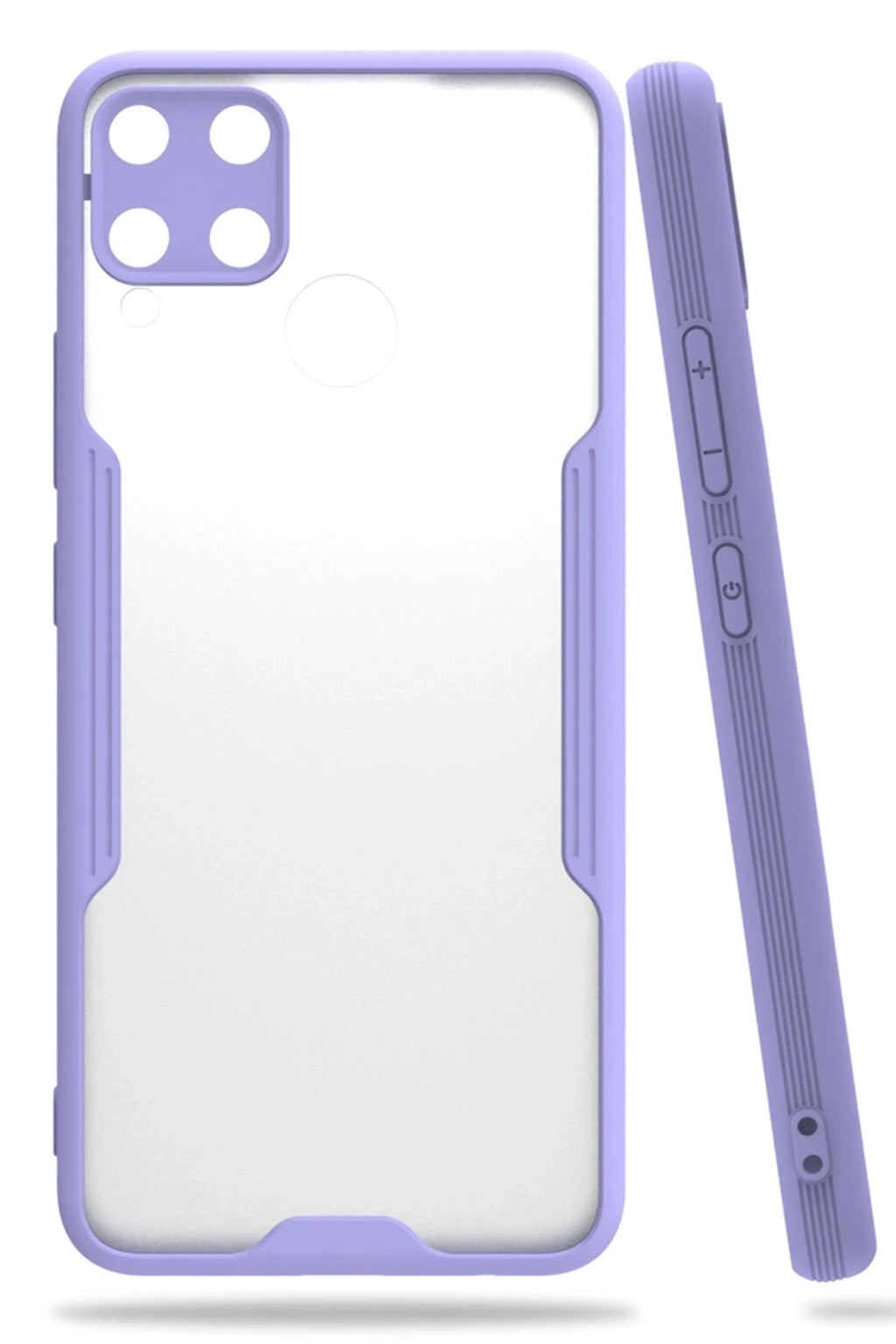 Mey İthalat® Realme C15 Kılıf Platin Silikon - Lila