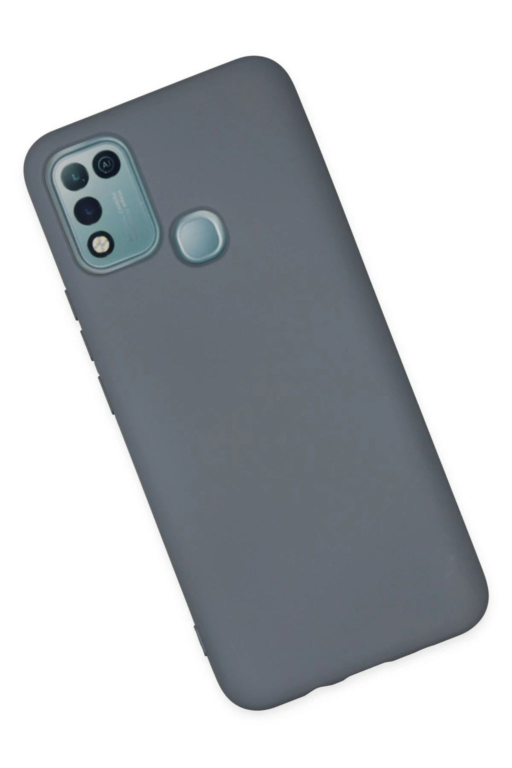 Mey İthalat® İnfinix Hot 10 Play Kılıf Nano içi Kadife Silikon - Gri