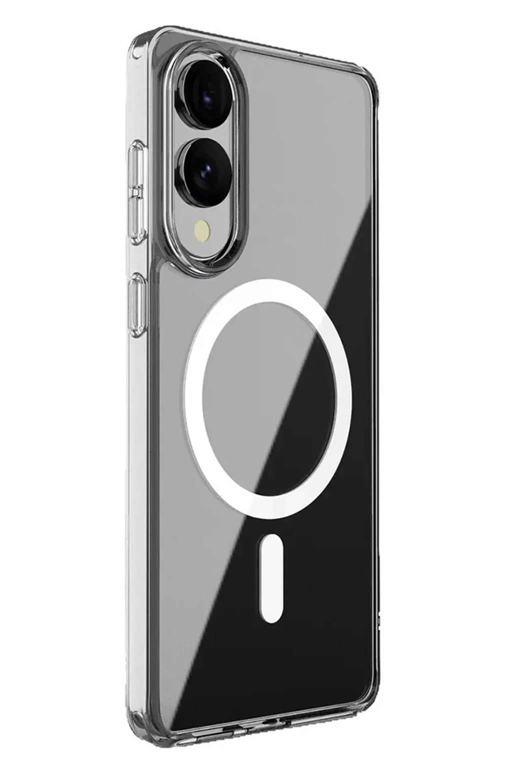 Mey İthalat® Samsung Galaxy S25 Edge Kılıf Magneticsafe Şeffaf Silikon - Şeffaf