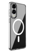 Mey İthalat® Samsung Galaxy S25 Edge Kılıf Magneticsafe Şeffaf Silikon - Şeffaf