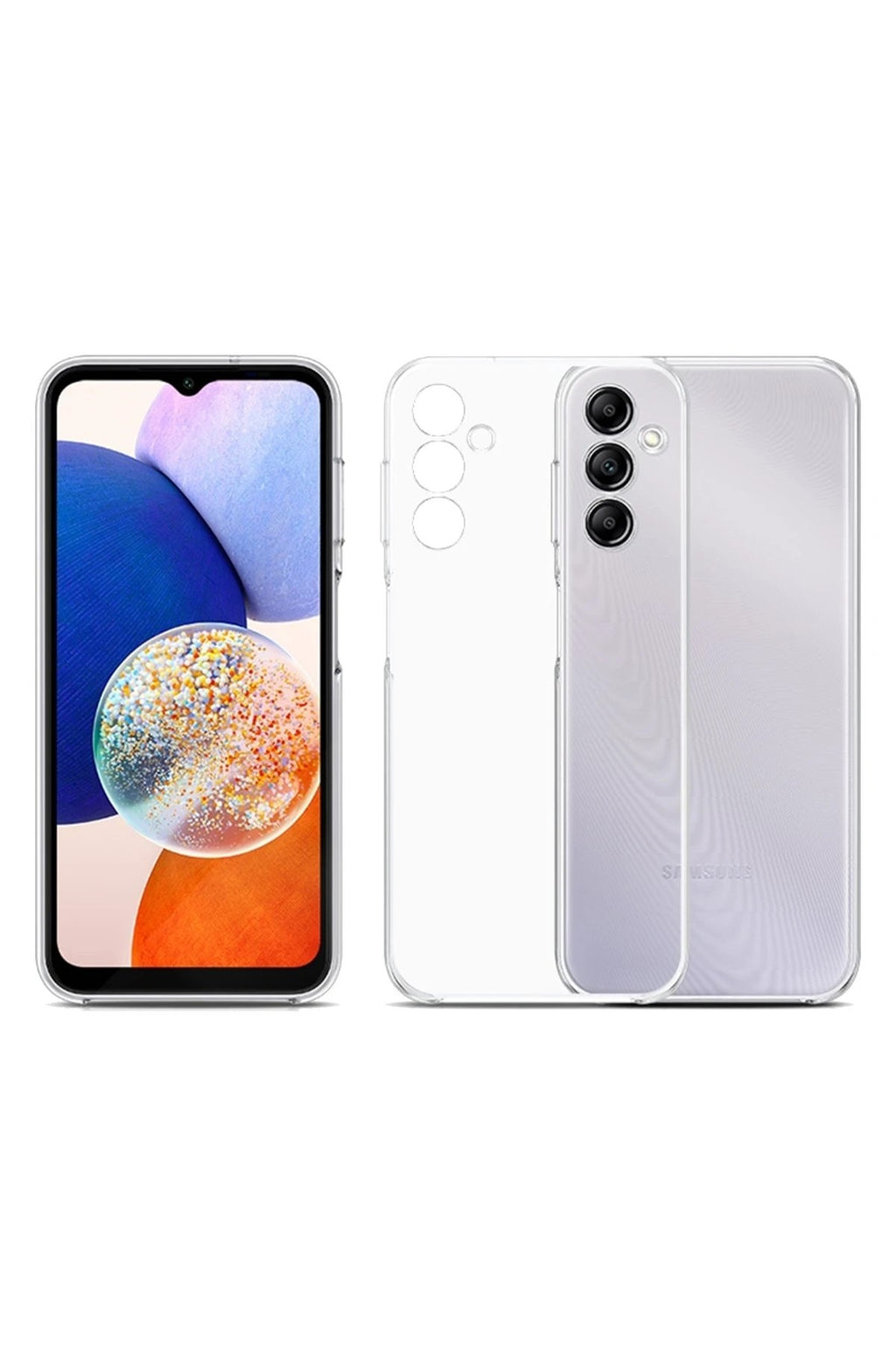Mey İthalat® Samsung Galaxy A14 4G Kılıf Lüx Şeffaf Silikon