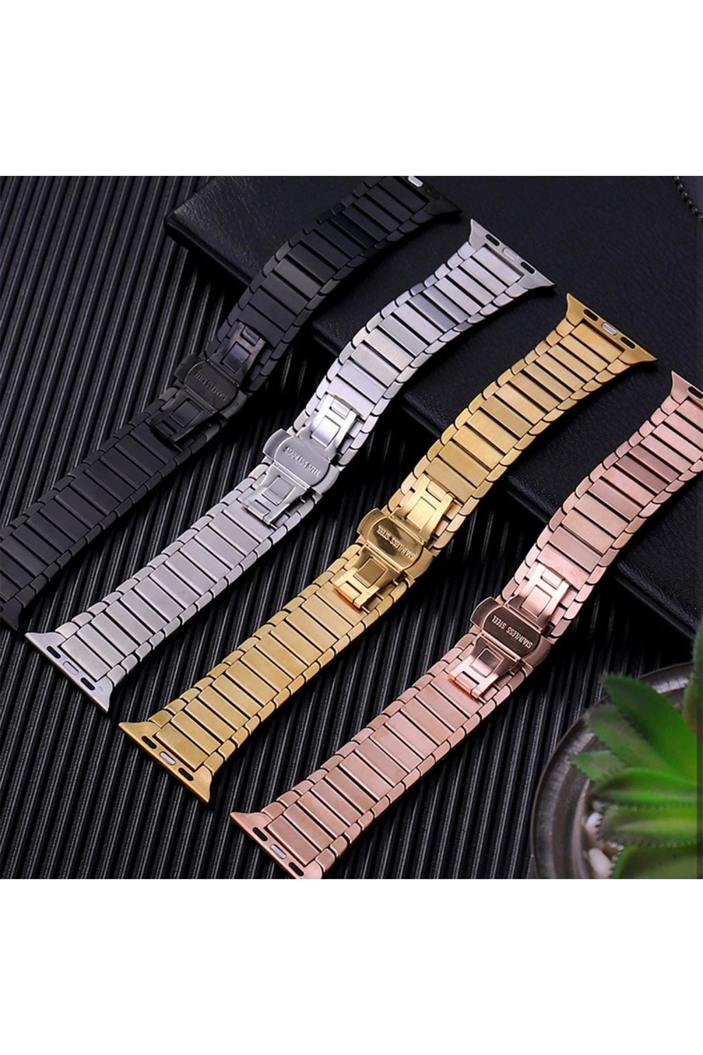 Mey İthalat® Watch 38mm KR413 Fine Steel Kordon - Siyah