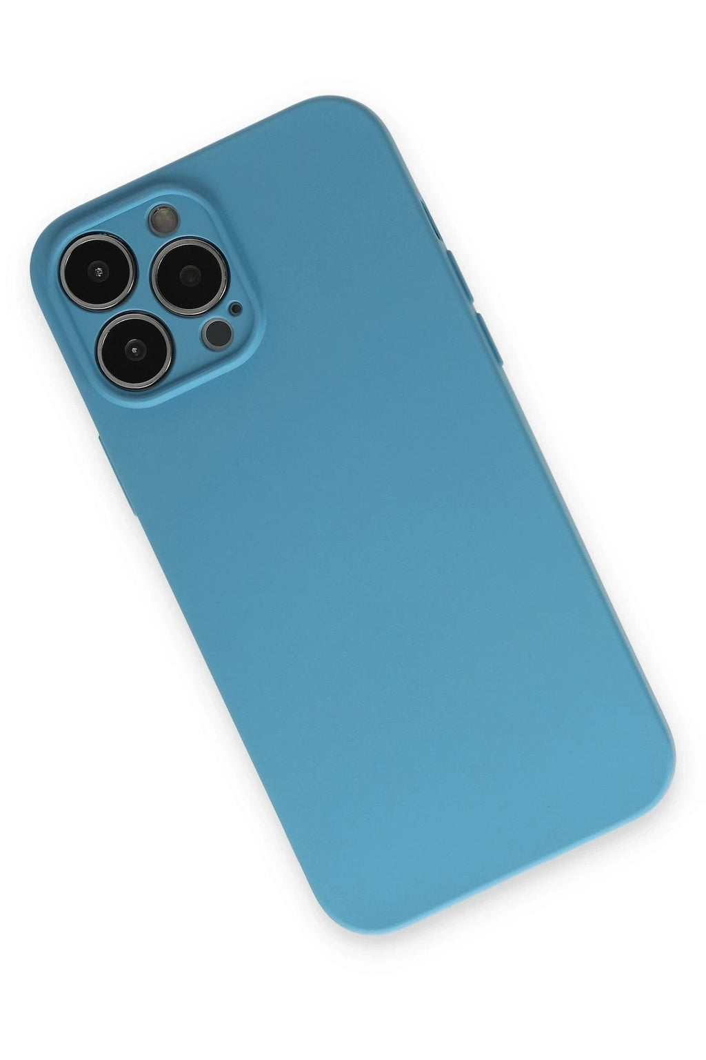 Mey İthalat® iPhone 13 Pro Kılıf Nano içi Kadife Silikon - Mavi