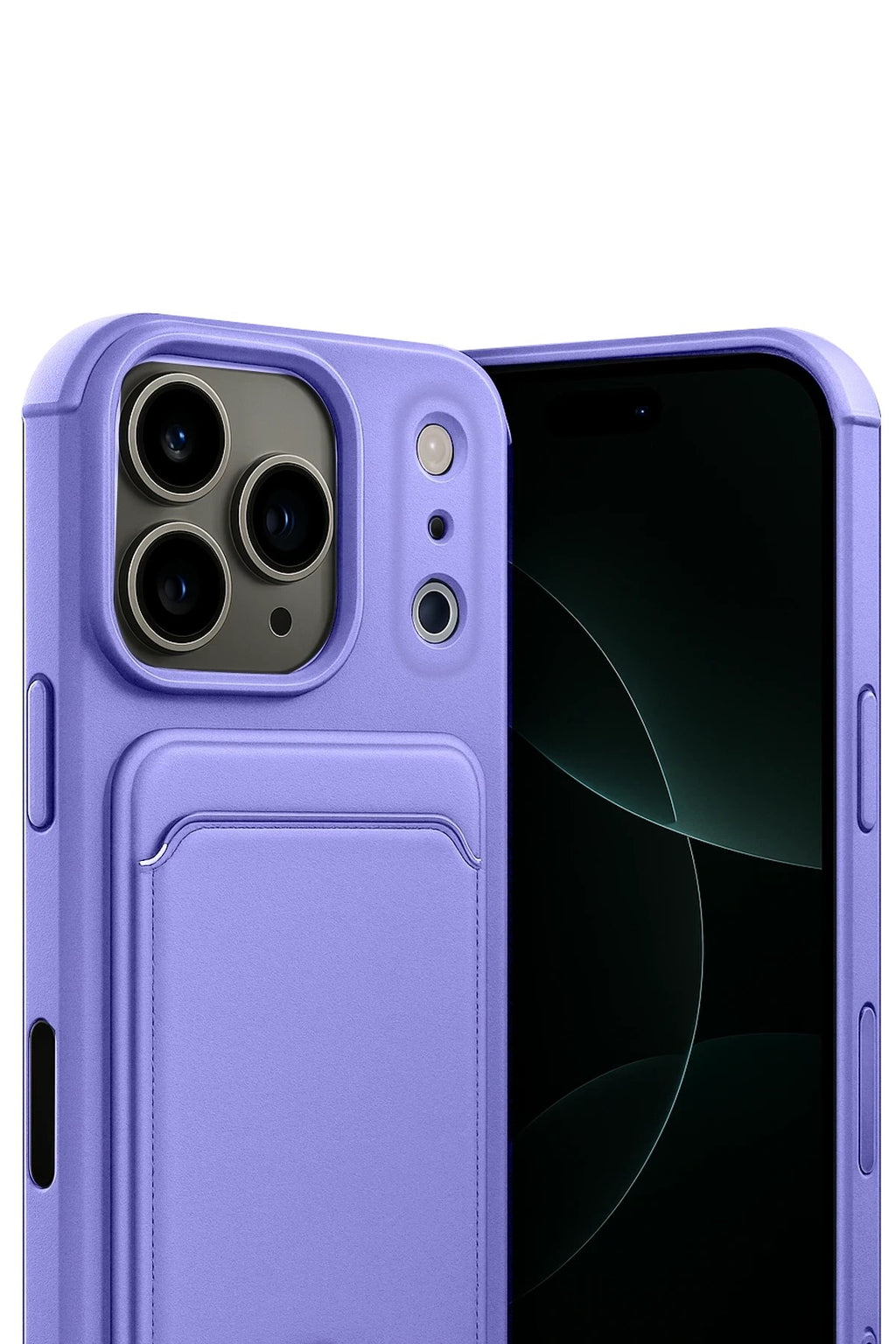 Mey İthalat® iPhone 17 Pro Kelvin Kartvizitli Silikon - Lila