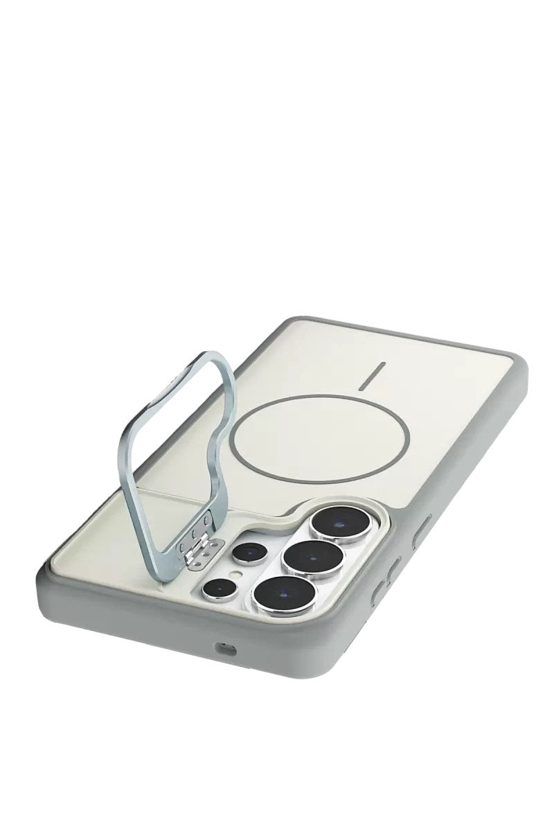 Mey İthalat® Samsung Galaxy S26 Ultra Pale Magsafe Standlı Kapak - Beyaz