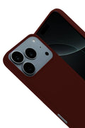 Mey İthalat® iPhone 17 Pro Nano içi Kadife Silikon - Bordo