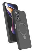 Mey İthalat® Redmi Note 12 Pro 4G Regal Magsafe Standlı Kapak - Titan Gri