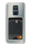 Mey İthalat® Redmi Note 9 Kılıf Kart Şeffaf Silikon - Şeffaf