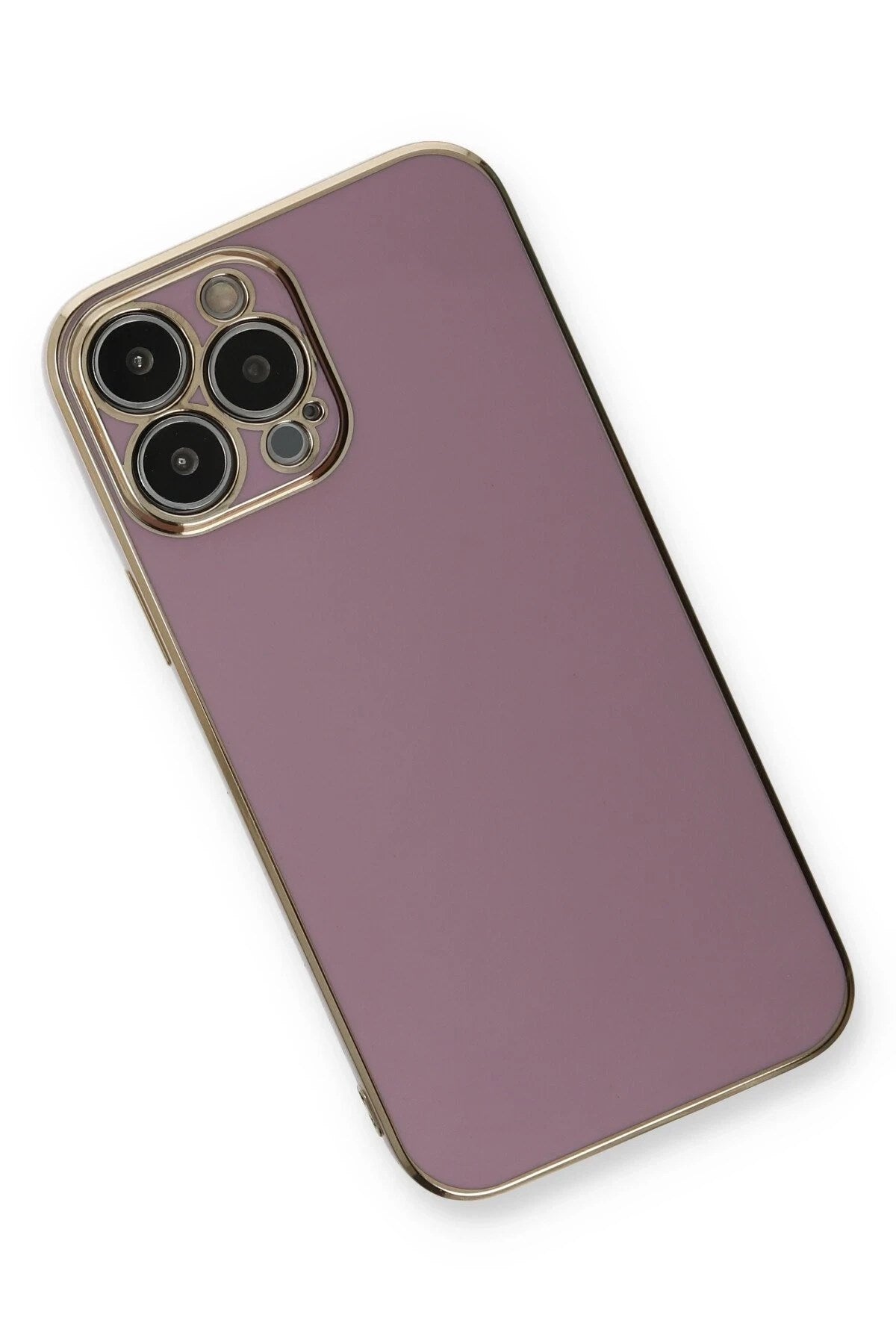 Mey İthalat® iPhone 13 Pro Max Kılıf Volet Silikon - Mor