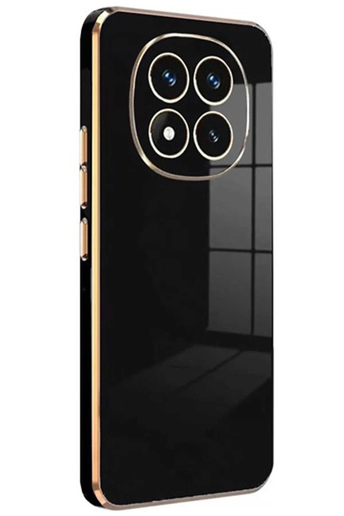 Mey İthalat® Redmi Note 14 Pro 4G Kılıf Volet Silikon - Siyah