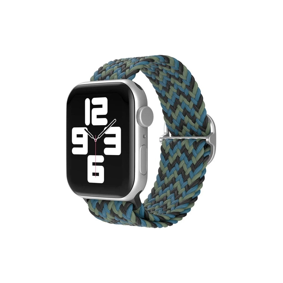Mey İthalat® Watch 38mm Star Kordon - Zigzag Mavi-Yeşil