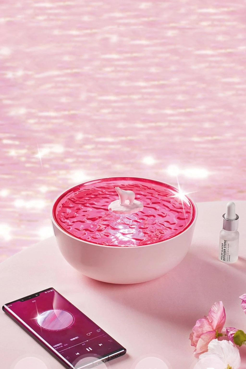 Mey İthalat® Z5 Arktik Okyanus Temalı BT Kablosuz Hoparlör - Pembe