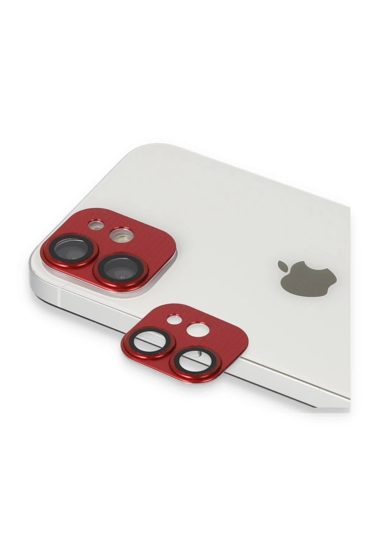 Mey İthalat® iPhone 11 Pers Alüminyum Kamera Lens - Kırmızı