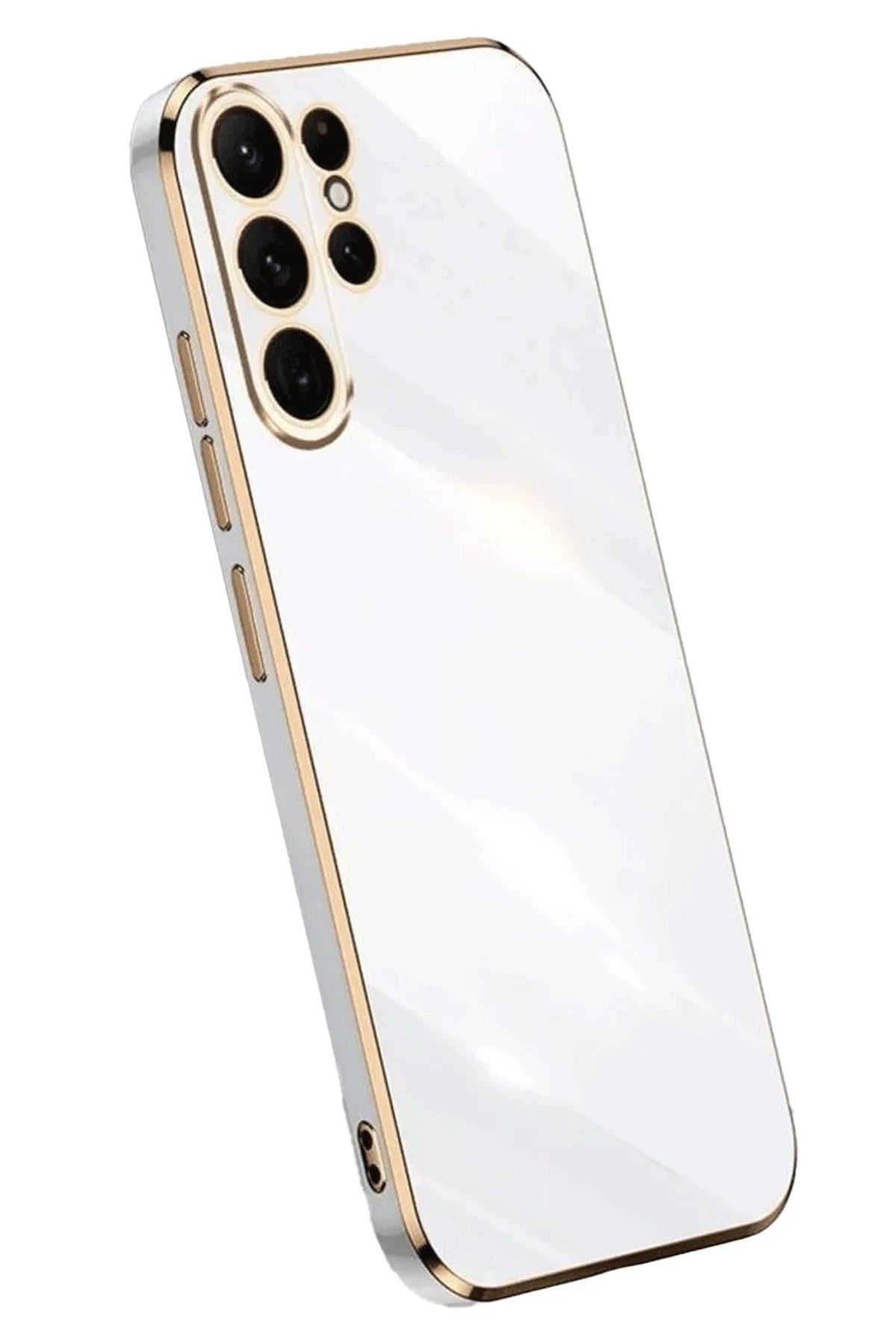Mey İthalat® Samsung Galaxy S25 Ultra Kılıf Volet Silikon - Beyaz