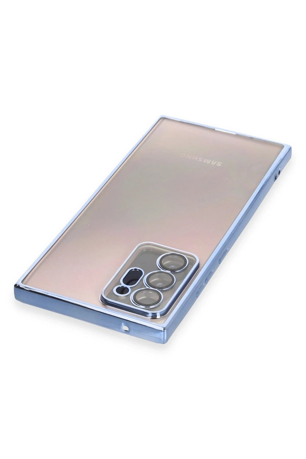 Mey İthalat® Samsung Galaxy Note 20 Ultra Kılıf Lensli Silikon - Açık Mavi