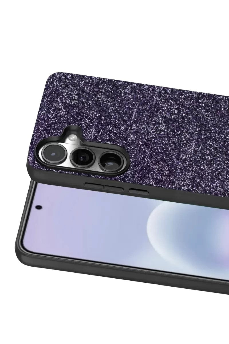 Mey İthalat® Samsung Galaxy A37 5G Bright Simli Kapak - Derin Mor