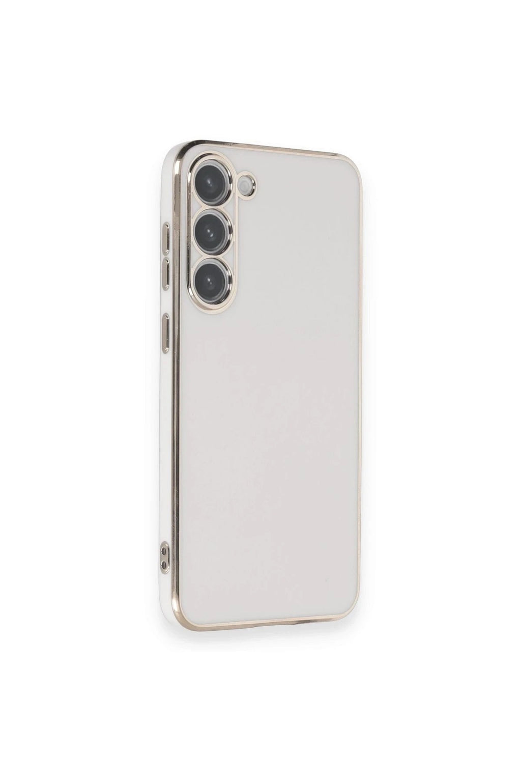Mey İthalat® Samsung Galaxy S23 Plus Kılıf Volet Silikon - Beyaz
