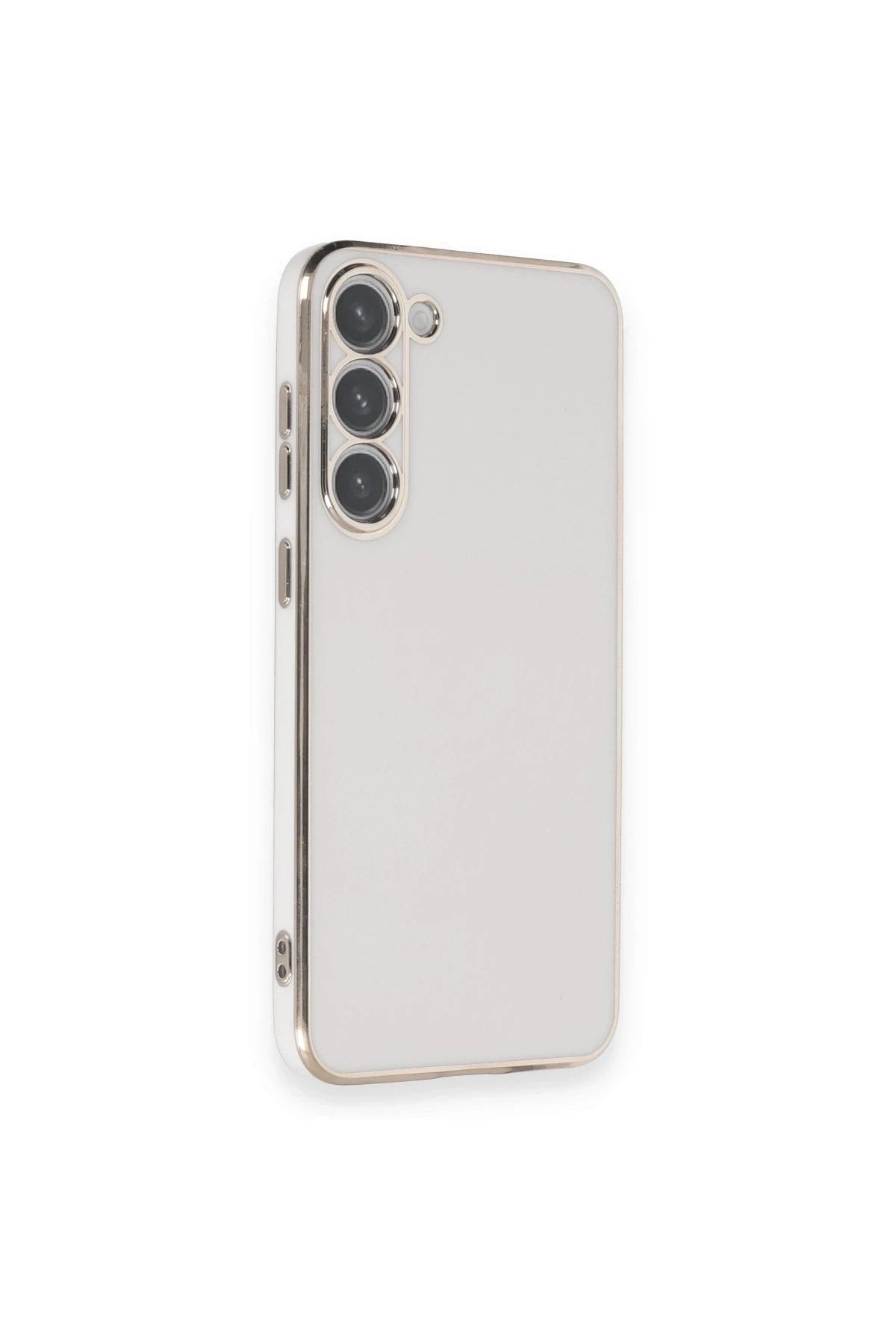 Mey İthalat® Samsung Galaxy S23 Plus Kılıf Volet Silikon - Beyaz